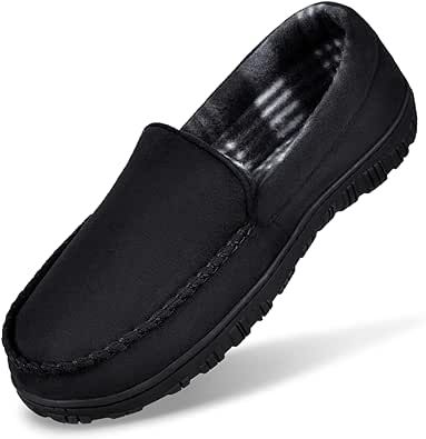 MIXIN Slippers for Men House Shoes Moccasin with Comfortable Memory Foam Indoor Outdoor