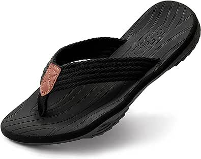 BEMGNAR Men's Flip Flops,Comfort Thong Sandals with Arch Support,Quick-Dry Non-Slip sliders for Outdoor Summer Beach
