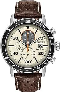 Citizen Men's Eco-Drive Sport Casual Brycen Weekender Chronograph Watch, 12/24 Hour Time, Date, Tachymeter, Luminous Hands