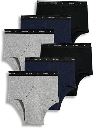 Jockey Men's Underwear Classic Full Rise Brief - 6 Pack