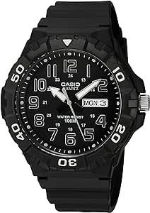 Casio Men's MRW-210H-1AVCF Diver Style Analog Display Quartz Black Watch